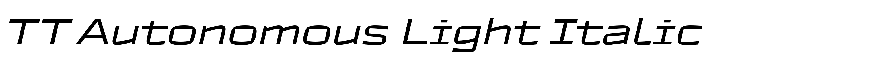 TT Autonomous Light Italic